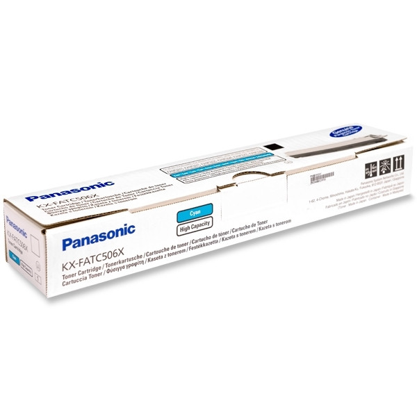 Panasonic KX-FATC506X toner haute capacité (d'origine) - cyan KXFATC506X 075216 - 1