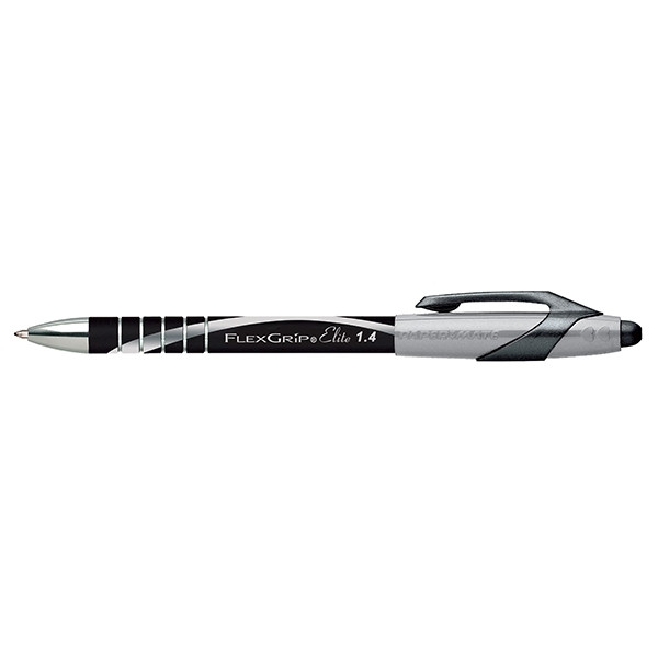 Papermate Flexgrip Elite stylo à bille (1,4 mm) - noir Papermate
