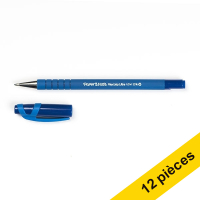 Papermate Offre : 12x Papermate Flexgrip Ultra Stick stylo à bille avec bouchon (1 mm) - bleu  240017