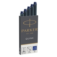 Parker 1950384 Quink recharge d'encre (5 pièces) - bleu 1950384 S0116240 214008