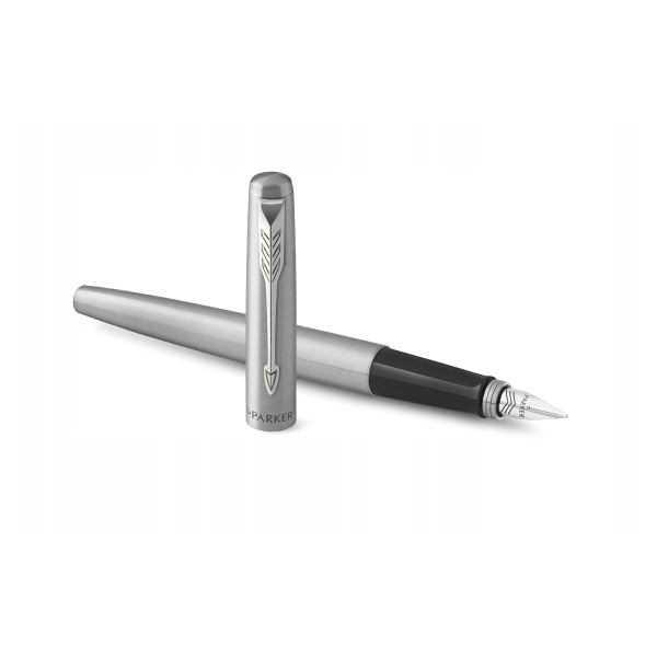 Parker Jotter Stainless Steel CT stylo plume moyen (encre bleue) - argent 2031012 214147 - 1