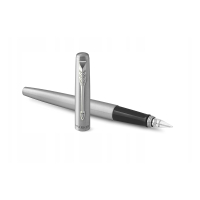 Parker Jotter Stainless Steel CT stylo plume moyen (encre bleue) - argent 2031012 214147