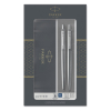 Parker Jotter stylo à bille acier inoxydable et portemine chromé (encre bleue) 2093256 214046 - 1