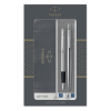 Parker Jotter stylo à bille en acier inoxydable et stylo-plume chromé (encre bleue)