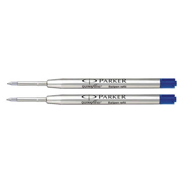 Parker Quinkflow recharge de stylo à bille fin (2 pièces) - bleu 19503682 214114 - 1