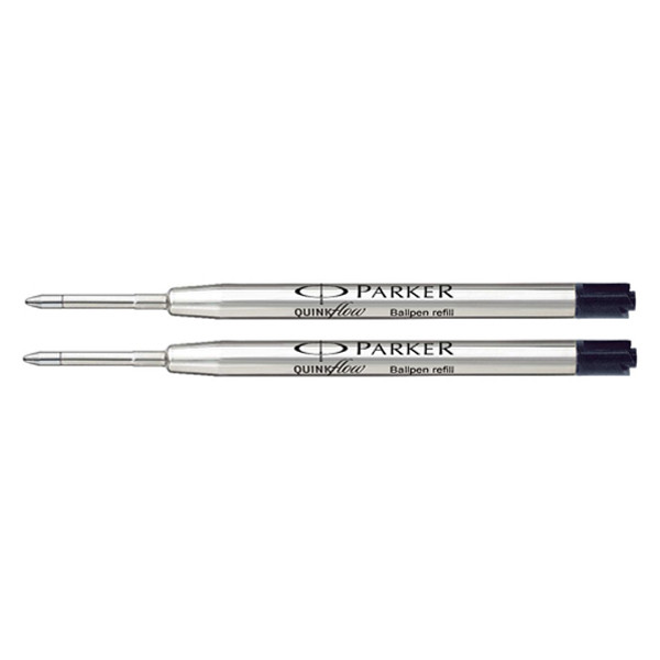 Parker Quinkflow recharge de stylo à bille moyen (2 pièces) - noir 19503692 214113 - 1