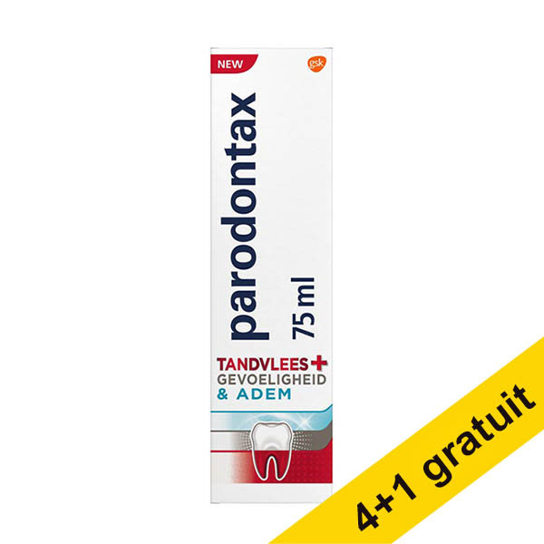 Offre : 5x Parodontax Gencives + Sensibilité & Haleine dentifrice (75 ml) SPA04449 - 1