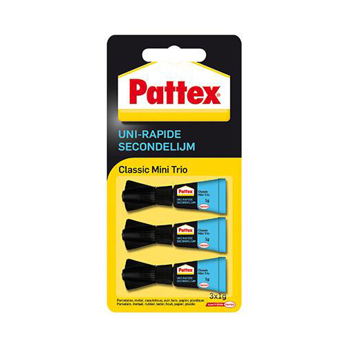 Pattex Classic colle instantanée tube (3 x 1 gramme) 2234386 206229 - 1
