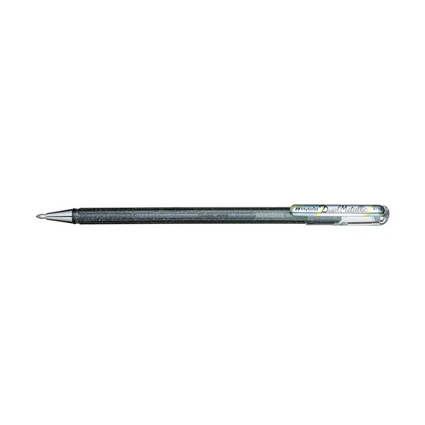 Pentel Dual Metallic stylo à encre gel - argent 016841 K110-DXX 210195 - 1