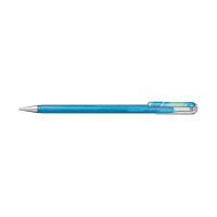 Pentel Dual Metallic stylo à encre gel - bleu-gris et bleu/argent métallisé 018591 210202