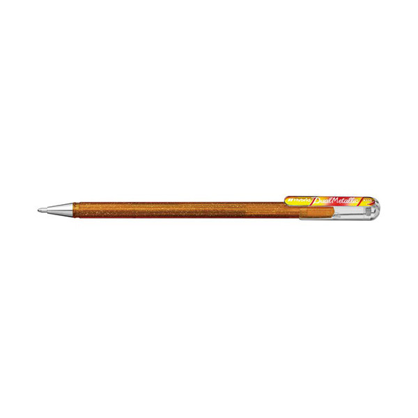 Pentel Dual Metallic stylo à encre gel - or et rouge/or métallisé 018617 210204 - 1