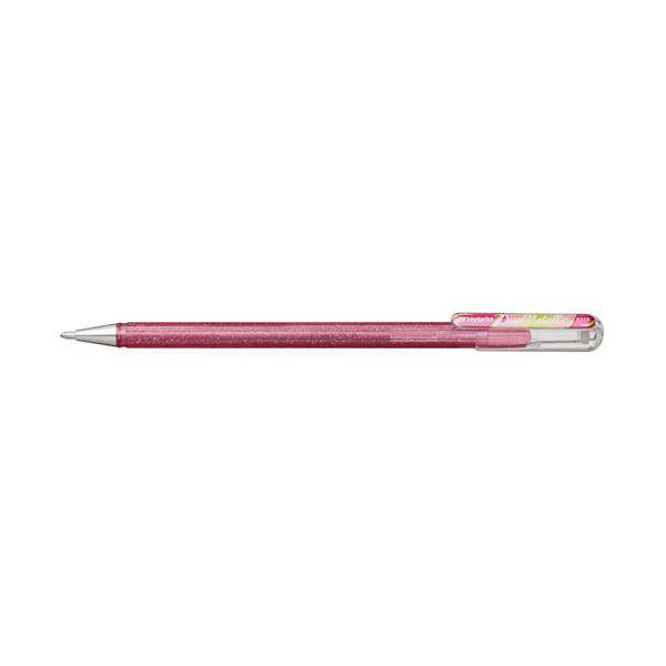 Pentel Dual Metallic stylo à encre gel - rose clair et vert/or métallisé 018604 210203 - 1