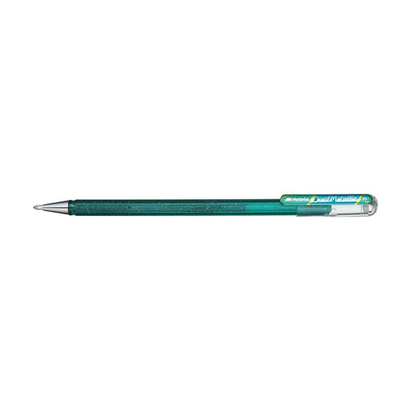 Pentel Dual Metallic stylo à encre gel - vert/bleu métallisé 016797 K110-DDX 210190 - 1