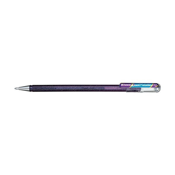 Pentel Dual Metallic stylo à encre gel - violet/bleu métallisé 016825 K110-DVX 210193 - 1