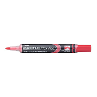 Pentel Flex-Feel marqueur pour tableau blanc avec pointe flexible (1,5 - 4,5 mm ogive) - rouge 016879 210364