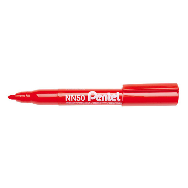 Pentel Green-Label NN50 marqueur permanent (1,3 - 3 mm ogive) - rouge 004658 210343 - 1