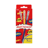 Pentel Mattehop K110 Original stylo à encre gel 7 pièces