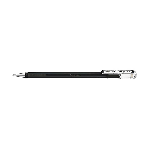 Pentel Mattehop K110 stylo à encre gel - noir 494600 - 1