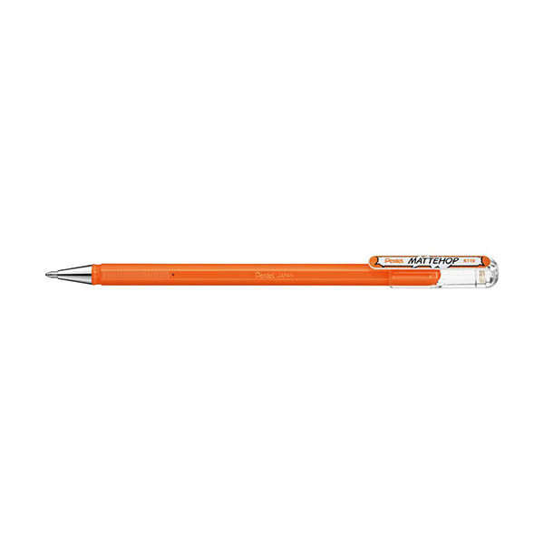 Pentel Mattehop K110 stylo à encre gel - orange 494604 - 1