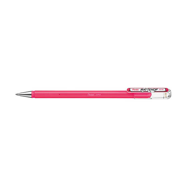 Pentel Mattehop K110 stylo à encre gel - rose 494606 - 1