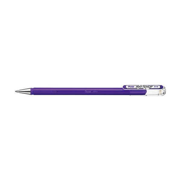Pentel Mattehop K110 stylo à encre gel - violet 494607 - 1