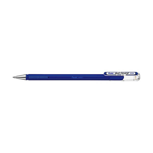 Pentel Mattehop K110 stylo gel - bleu 494602 - 1