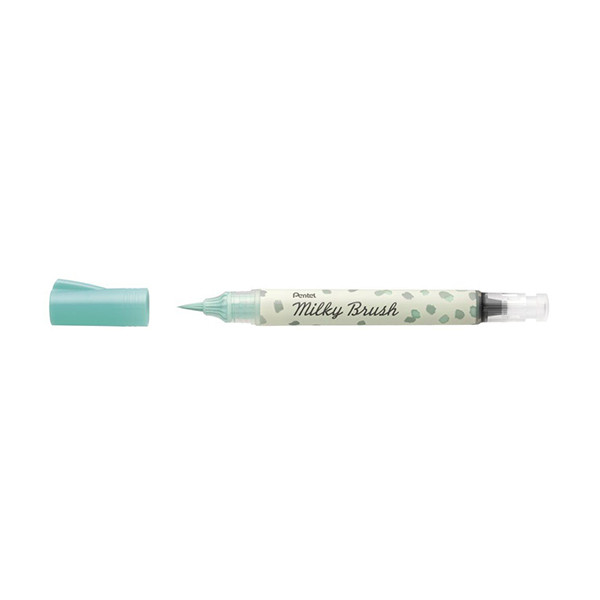 Pentel Milky XGFH-PDX feutre pinceau - vert pastel 020484 210223 - 1