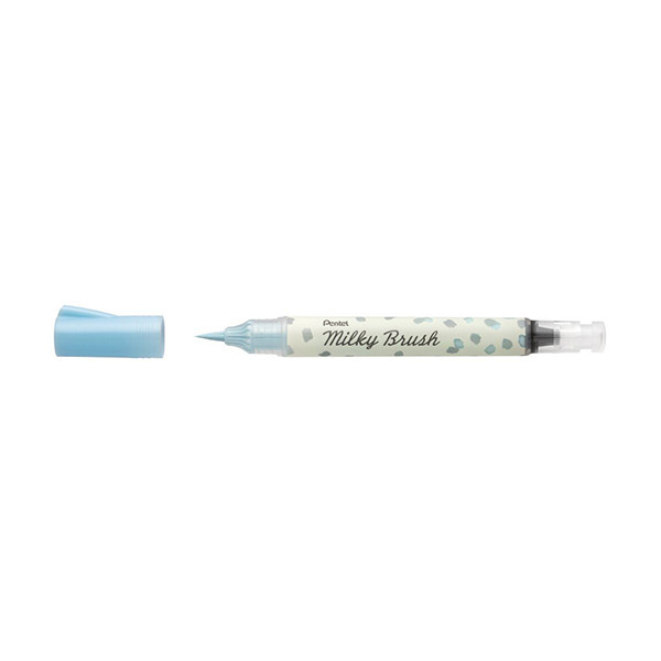 Pentel Milky XGFH-PSX feutre pinceau - bleu pastel 020538 210228 - 1