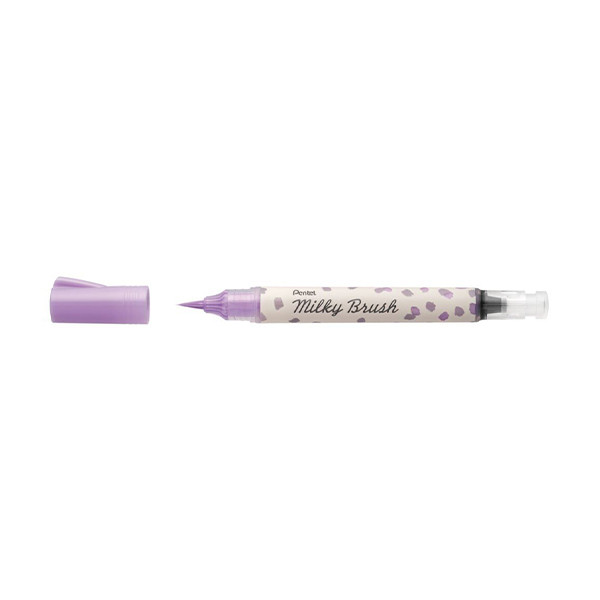 Pentel Milky XGFH-PVX feutre pinceau - violet pastel 020541 210229 - 1