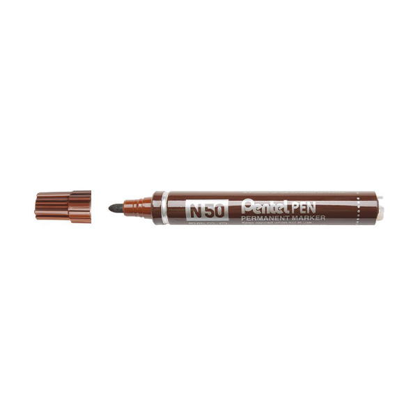 Pentel N50 marqueur permanent - marron N50-EE 210327 - 1