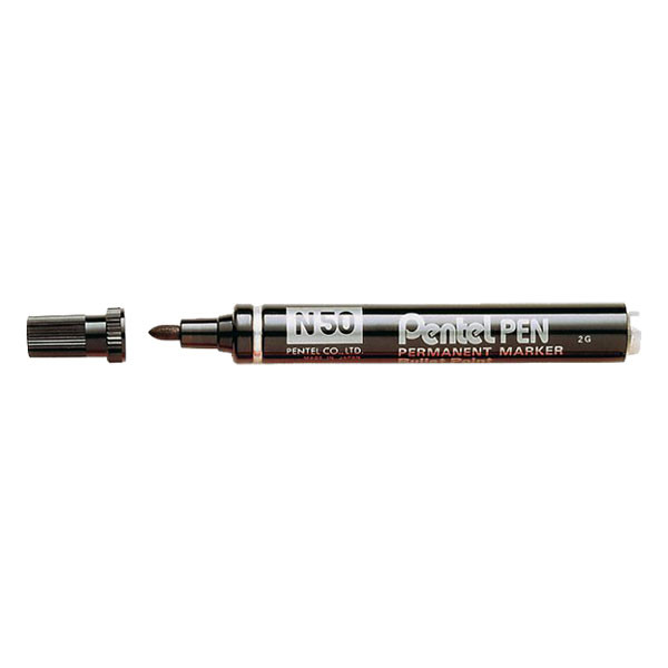 Pentel N50 marqueur permanent - noir PEN50BK 210002 - 1