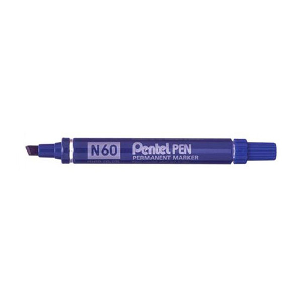 Pentel N60 marqueur permanent - bleu N60-CE 210091 - 1