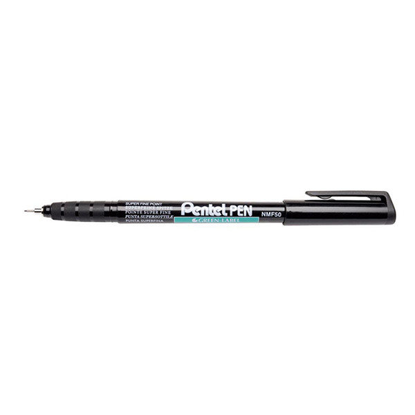 Pentel NMF50 marqueur permanent (0,6 mm ogive) - noir 210339 - 1