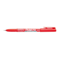 Pentel NMF50 marqueur permanent (0,6 mm ogive) - rouge 210340