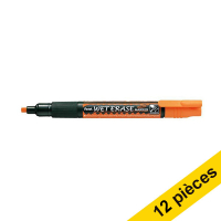 Offre: 12x Pentel SMW26 marqueur craie (1,5 - 4,0 mm biseauté) - orange