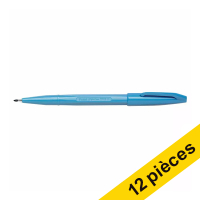 Offre: 12x Pentel Sign S520 feutre à pointe fine (0,8 mm) - bleu clair