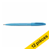 Offre: 12x Pentel Sign S520 feutre à pointe fine (0,8 mm) - bleu clair 210322 - 1