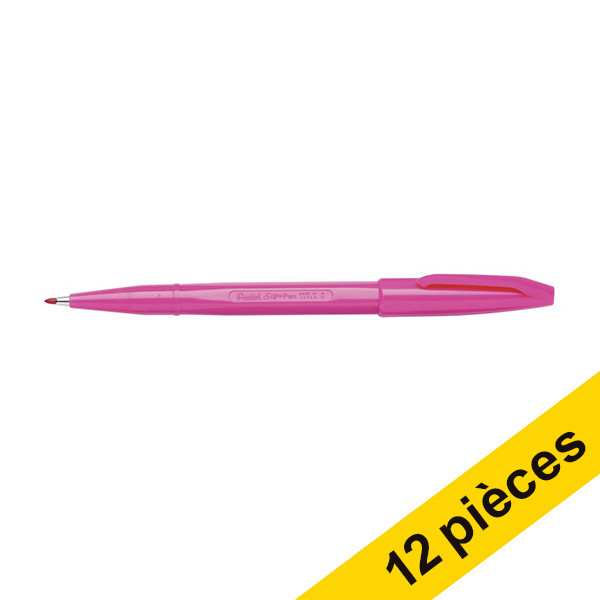 Offre: 12x Pentel Sign S520 feutre à pointe fine (0,8 mm) - rose 210320 - 1