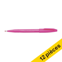 Offre: 12x Pentel Sign S520 feutre à pointe fine (0,8 mm) - rose