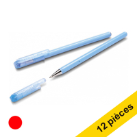 Offre : 12x Pentel BK77AB stylo à bille antibactérien - rouge