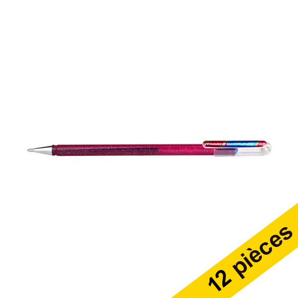 Pentel Offre : 12x Pentel Dual Metallic stylo à encre gel - rose/bleu métallisé  210216 - 1