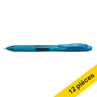 Offre : 12x Pentel Energel BL107 stylo roller - bleu clair