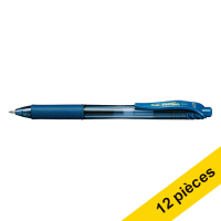 Pentel Offre : 12x Pentel Energel BL107 stylo roller - bleu foncé  210055