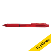Pentel Offre : 12x Pentel Energel BL107 stylo roller - rouge  210057