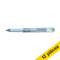 Pentel Offre : 12x Pentel K230M stylo à encre gel - argent  210184