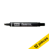 Offre : 12x Pentel N60 marqueur permanent - noir 210129 - 1