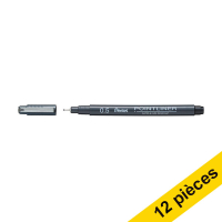 Offre : 12x Pentel Pointliner S20P stylo-feutre pointe fine (0,5 mm) - noir