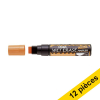 Offre : 12x Pentel SMW56 marqueur craie (8 - 16 mm biseauté) - orange 210264 - 1