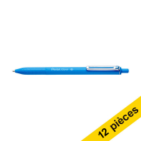 Offre : 12x Pentel iZee BX470 stylo à bille - bleu clair