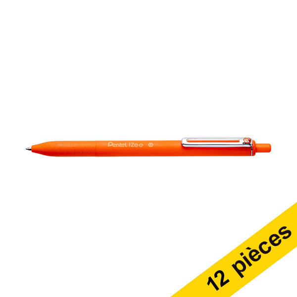 Pentel Offre : 12x Pentel iZee BX470 stylo à bille - orange  210166 - 1